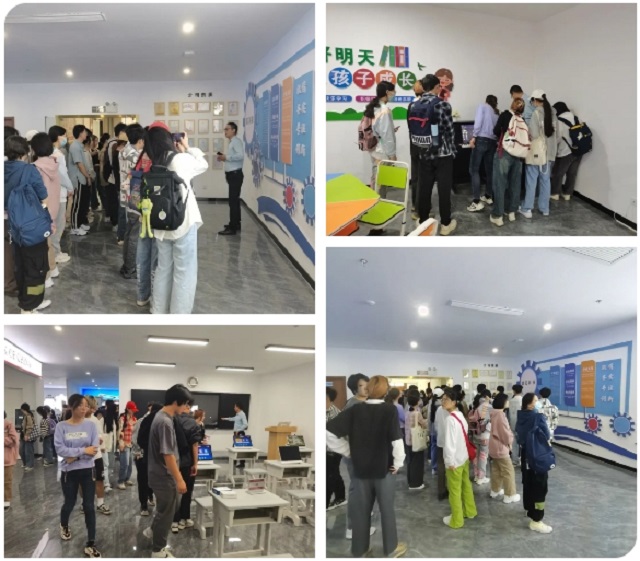 安理大人工智能学院师生参观yd2333云顶电子游戏科技展厅